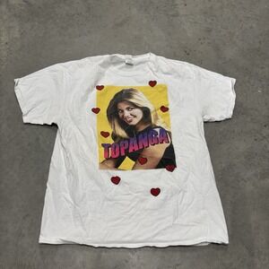 y2K‎ Boy Meets World Topanga T Shirt Retro TV Show Graphic Tee White Size Large
